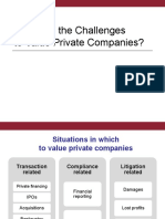 What Are The Challenges To Value Private Companies?