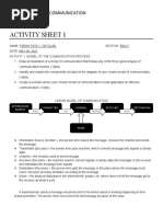 Activity Sheet 1: Purposive Communication