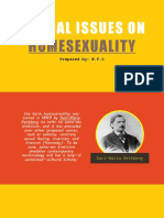 ETHICAL ISSUES ON HOMESEXUALITY