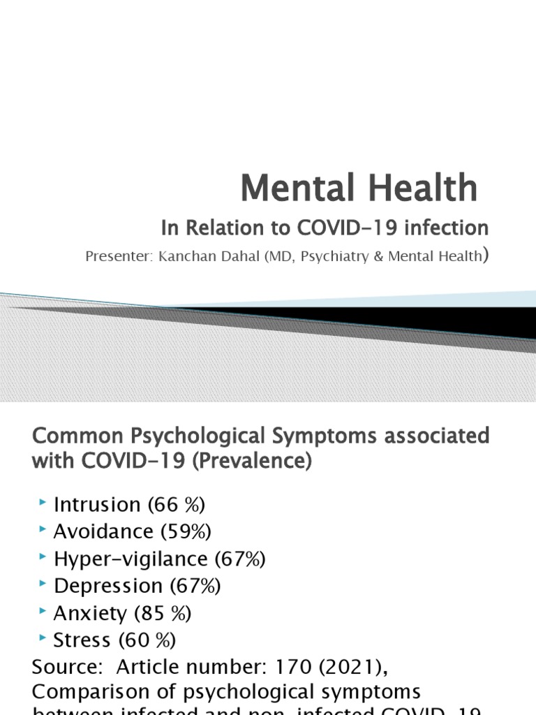 Mental Health Impacts of COVID-19 | PDF | Mental Health | Psychiatry
