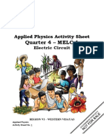 Quarter 4 - MELC 1: Applied Physics Activity Sheet