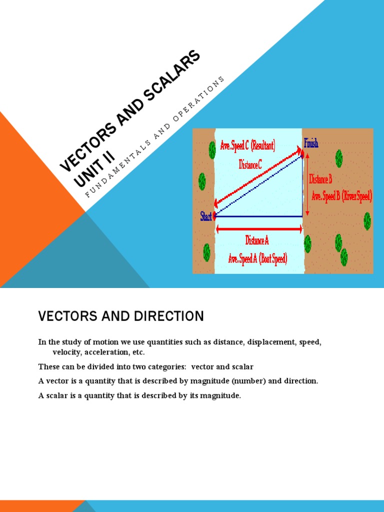Vector and Scalar Notes PDF Euclidean Vector Trigonometric Functions