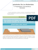 1.7 PROPIEDADES DE LOS MATERIALES. Propiedades Características. Densidad