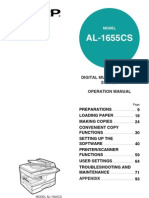 AL-1655CS: Digital Multifunctional System Operation Manual