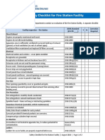 Fire Departments - Safety Checklist For Fire Station Facility (Final)