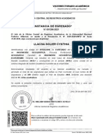 Constancia de Egresado : Oficina Central de Registros Académicos