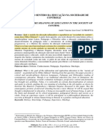 Deleuze e o Sentido Da Educação Na Sociedade de Controle