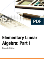 Elementary Linear Algebra Part I