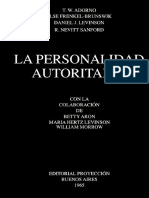 Adorno, T. (1965). Personalidad Autoritaria