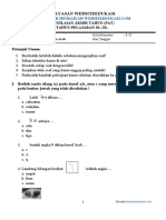 Soal PAT Bahasa Arab Kelas 1