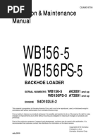 Operation & Maintenance Manual: WB156 WB156PS