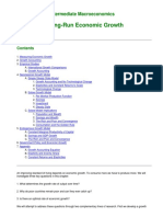 Long-Run Economic Growth: Intermediate Macroeconomics