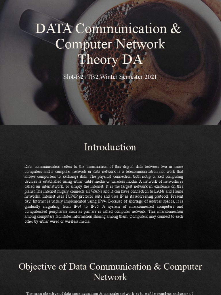 DATA Communication & Computer Network Theory DA | PDF | Internet ...