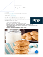 Snickerdoodle Cookie Recipe Live Craft Eat