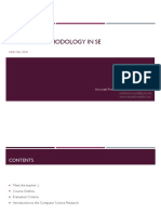 Research Methodology in Se: AIUB. FALL 2018