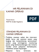 Standar Pelayanan Di Kamar Operasi