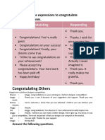 Congratulating Others: The Following Are Expressions To Congratulate and Their Responses