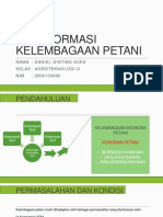 Daniel Ginting Suka - 2006134990 - AGT-D - PPT-Tranformasi Kelembagaan Petani