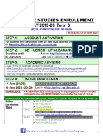 Graduate Studies Enrollment Steps