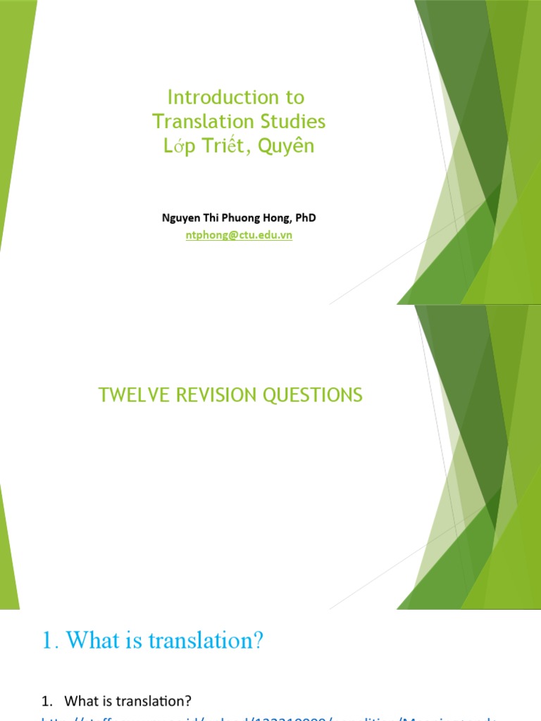 Introduction to Translation Studies | PDF | Language Interpretation ...