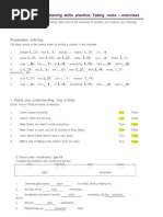 Listening Skills Practice: Taking Notes - Exercises: L3) L1 L5) ) ) ) ) ) ) L3) ) L4)