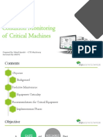 Online Condition Monitoring of Critical Machines