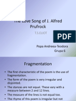 Popa Andreea-Teodora, The Love Song of J. Alfred Prufrock, Topic6
