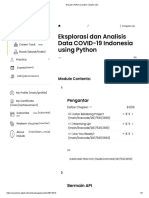 Eksplorasi Dan Analisis Data COVID-19 Indonesia Using Python