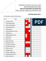 Daftar Hadir Dan Daftar Nilai X RPL 2