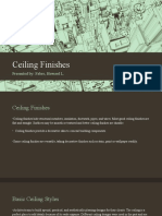 Ceiling Finishes: Presented By: Fabro, Huward L