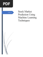 Stock Market Prediction