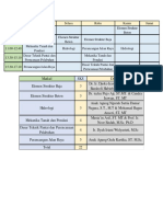 Jadwal Kuliah Semester 4 + Dosen