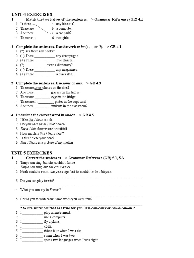 Unit 4, 5, 6 Exercises | PDF | Languages | Language Arts & Discipline
