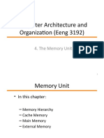 Memory Hierarchy and Cache Fundamentals