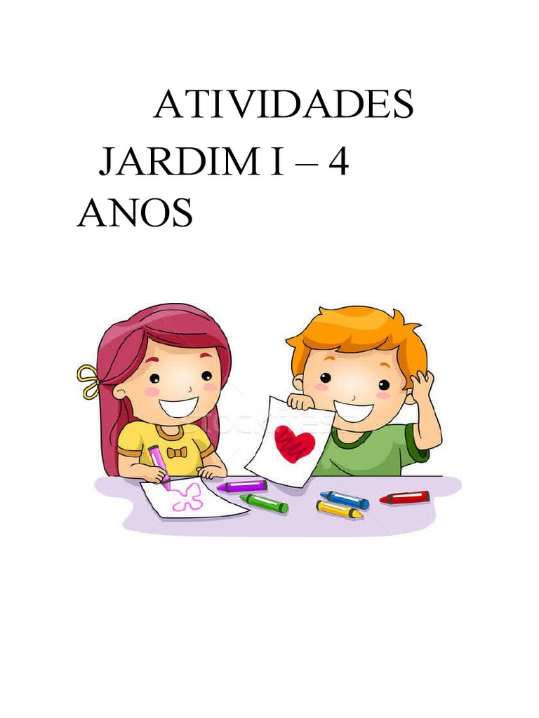 Atividades para Jardim I - 4 Anos | PDF | Vermelho | Pinturas