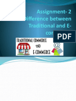 Assignment-2 Difference Between Traditional and E - Commerce