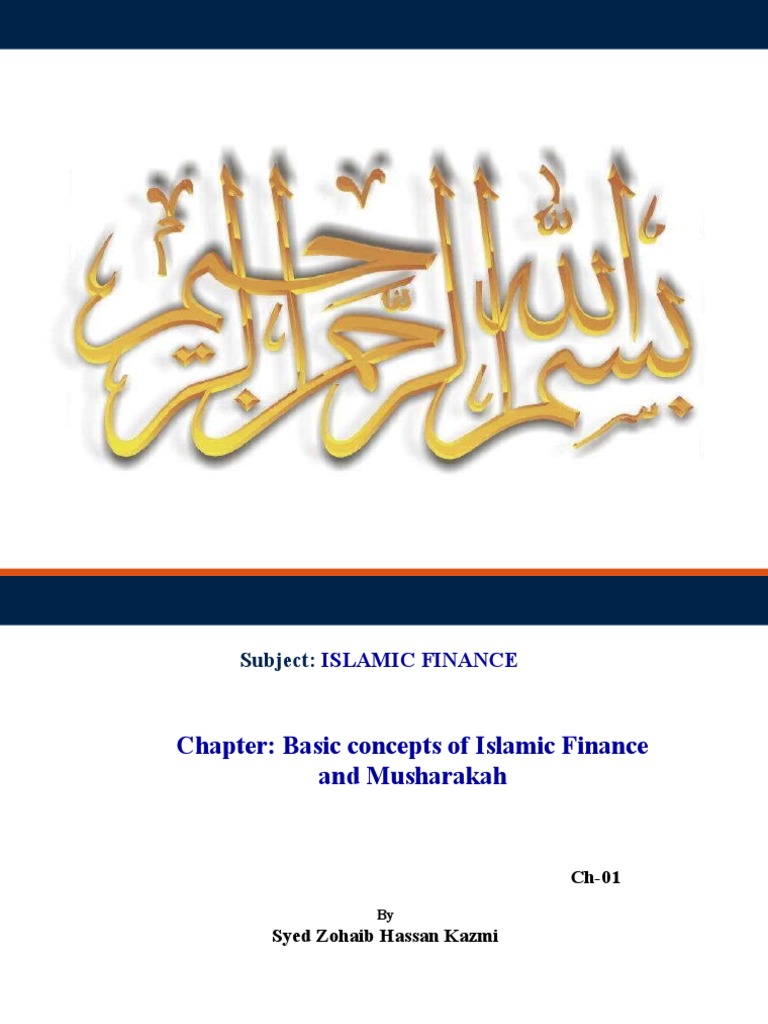 Introduction to Islamic Finance Concepts | PDF | Islamic Banking And ...