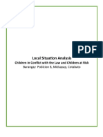 Sample of Barangay Situational Analysis Report