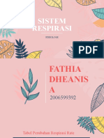 Fathia Dheanisa - 2006599392 - Sistem Respirasi