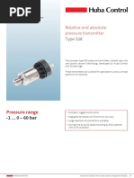 Relative and Absolute Pressure Transmitter: Type 528