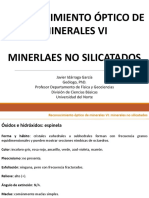Reconocimiento de Minerales VI-No Silicatos