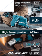 High Power Similar To AC Tool: DGA700 DGA900 Cordless Angle Grinder