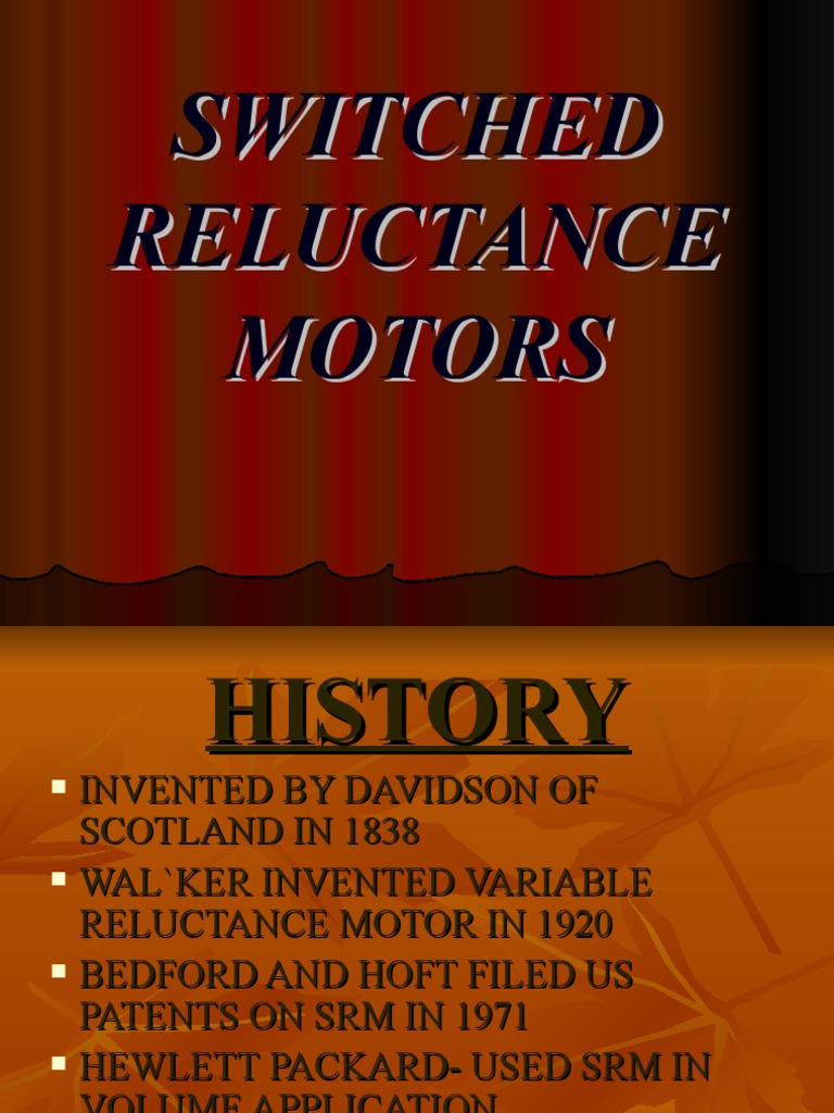 Switched Reluctance Motors PDF Electric Motor Force