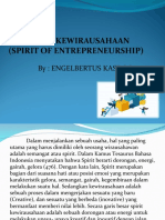 Semangat Kewirausahaan (Spirit of Entrepreneurship)