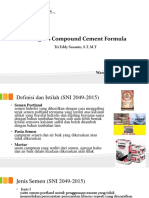 Bogues Compound Cement Formula