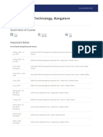 SJB Institute of Technology, Bangalore: Quick Facts of Course