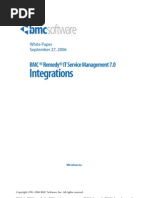 (White Paper) BMC Remedy IT Service Management 7.0 Integrations