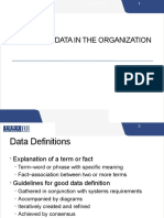 Modeling Data in The Organization