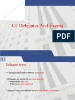 C# Delegates and Events