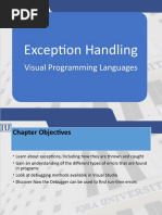 Exception Handling: Visual Programming Languages